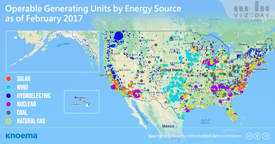 Operable Generating Units by Energy Source as of February 2017
